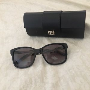Versace black and white sunglasses